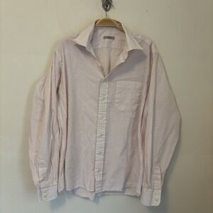 Burberry London Men's Striped Button Down Long Sleeve Dress Shirt L - DESC